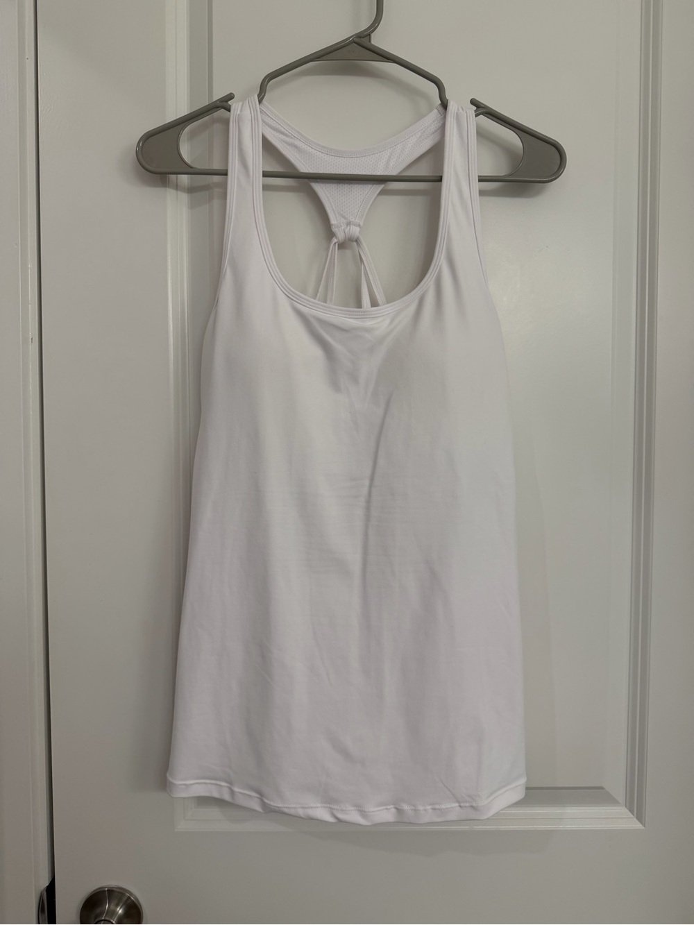 Women’s White Racerback Tank Top